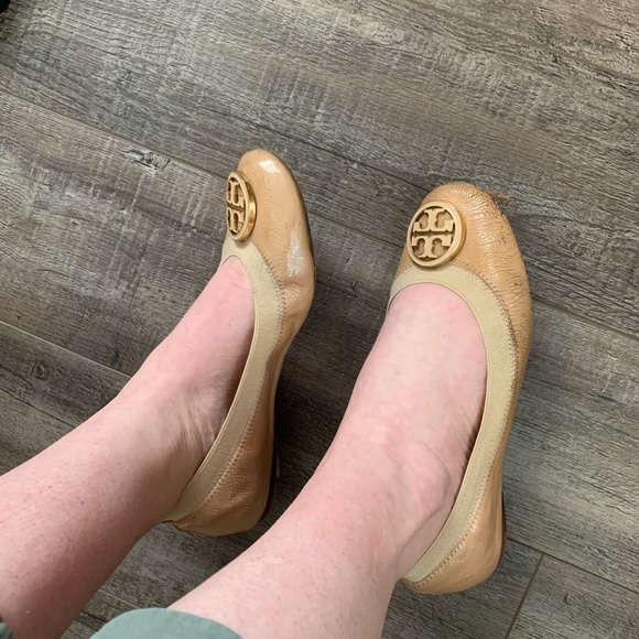 Authentic Tory Burch Caroline flats size 6.5 USED - Picture 4 of 4